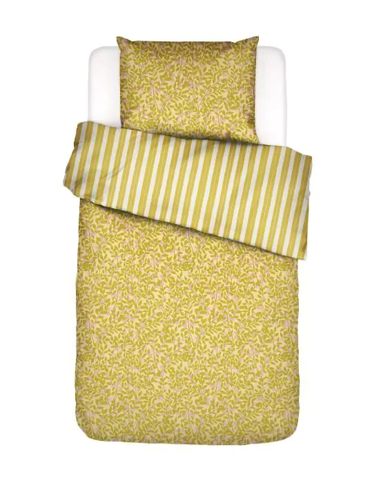 ESSENZA & CO Petite berry lemon yellow Dekbedovertrekset 140 x 220 cm