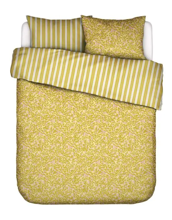 ESSENZA & CO Petite berry lemon yellow Dekbedovertrekset 240 x 220 cm