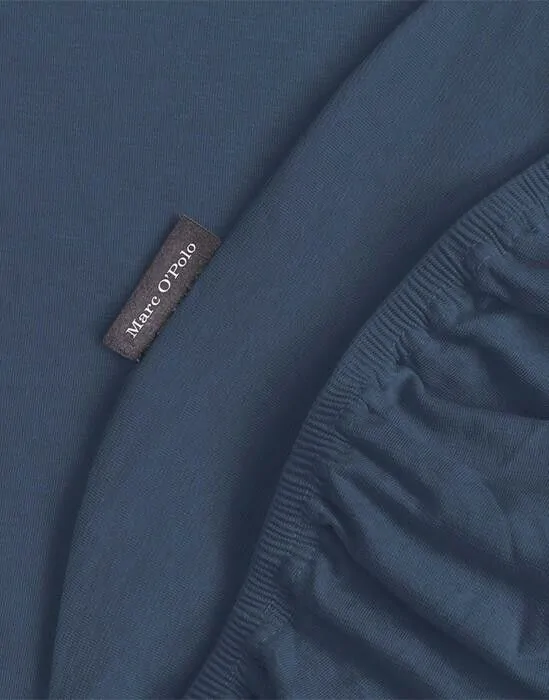 Marc O'Polo Premium Organic Jersey Navy Hoeslaken 180-200 x 200-220 cm