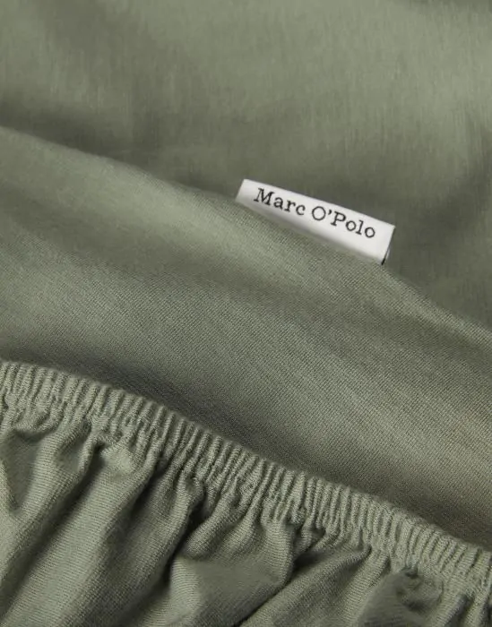 Marc O'Polo Premium Organic Jersey Lichtgroen Hoeslaken 90-100 x 200-220 cm