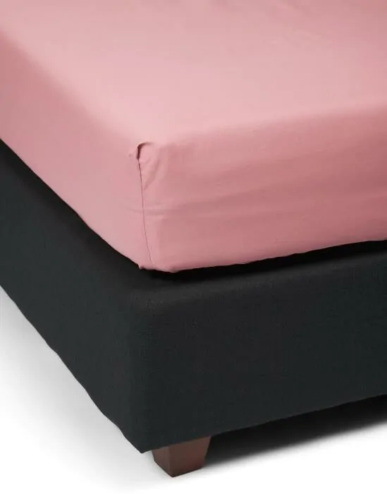 ESSENZA Premium Percale Dusty rose Hoeslaken 80 x 200 cm