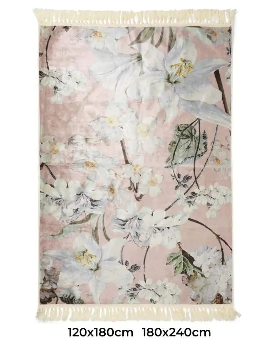ESSENZA Rosalee Dark blush Vloerkleed 60 x 90 cm