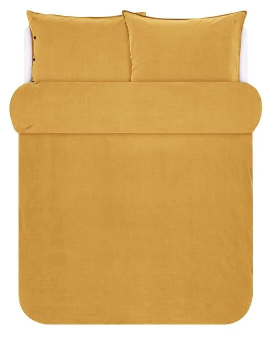 Marc O'Polo Senja Golden yellow Dekbedovertrekset 240 x 220 cm