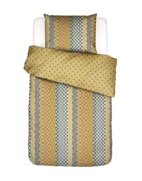 ESSENZA Stach Autumn yellow Dekbedovertrekset 140 x 220 cm
