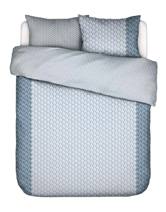 ESSENZA Tesse Zen blue Dekbedovertrekset 200 x 220 cm