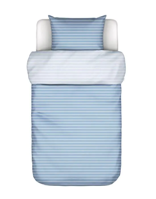 Marc O'Polo Thyra Denim blue Dekbedovertrekset 140 x 220 cm
