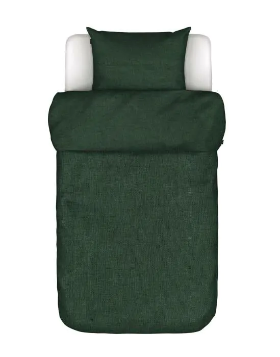 Marc O'Polo Valka Deep green Dekbedovertrekset 140 x 220 cm