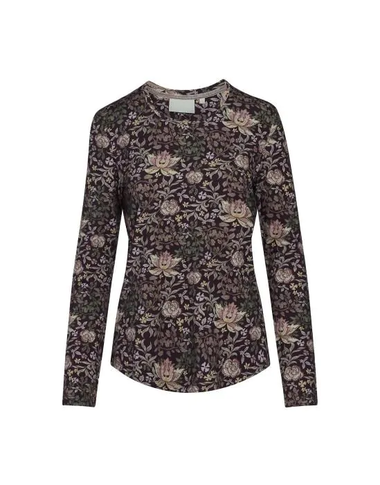 ESSENZA waona ophelia Plum wine Top lange mouw XS