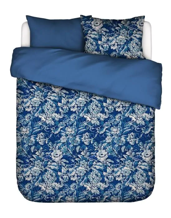 ESSENZA Yfke Cobalt blue Dekbedovertrekset 260 x 220 cm