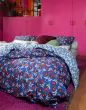 ESSENZA & CO Blooming Ballet marine blue Dekbedovertrekset 140 x 220 cm