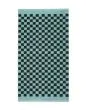 Marc O'Polo Checker Aquamarine Handdoek 50 x 100 cm