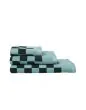 Marc O'Polo Checker Aquamarine Handdoek 50 x 100 cm