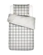 ESSENZA Chess Dusty green Dekbedovertrekset 140 x 220 cm