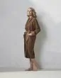 ESSENZA Connect Organic Uni Leather brown Badjas XS