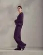 ESSENZA Daphni Melange Purple grape Top lange mouw XS