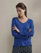 ESSENZA Eva uni Cobalt blue Top lange mouw M