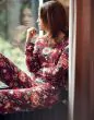 ESSENZA Jules Scarlett Wijnrood Lange broek XS