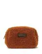 ESSENZA Lucy Teddy Leather brown Make-up tas Small