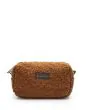 ESSENZA Megan Teddy Leather brown Make-up tasje Small