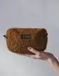 ESSENZA Megan Teddy Leather brown Make-up tasje Small