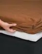 ESSENZA Minte Leather brown Hoeslaken 80 x 200 cm