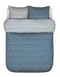 Marc O'Polo Monogram Space blue Dekbedovertrekset 200 x 220 cm