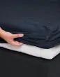ESSENZA Premium Percale Nightblue Hoeslaken 80 x 200 cm