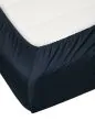 ESSENZA Satin Nightblue Hoeslaken 80 x 200 cm