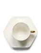 ESSENZA Sculpture Off white Espresso kop & schotel 9 cl