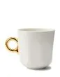 ESSENZA Sculpture Off white Espresso kop & schotel 9 cl