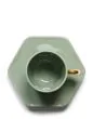 ESSENZA Sculpture Stone green Espresso kop & schotel 9 cl