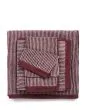 Marc O'Polo Timeless Tone Stripe Aubergine / Lavendel mist Handdoek 70 x 140 cm