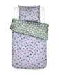 ESSENZA & CO Zesty cherry Ijsblauw Dekbedovertrekset 140 x 220 cm