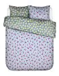 ESSENZA & CO Zesty cherry Ijsblauw Dekbedovertrekset 200 x 220 cm