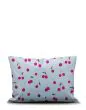 ESSENZA & CO Zesty cherry Ijsblauw Kussensloop 60 x 70 cm
