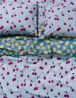 ESSENZA & CO Zesty cherry Ijsblauw Kussensloop 60 x 70 cm