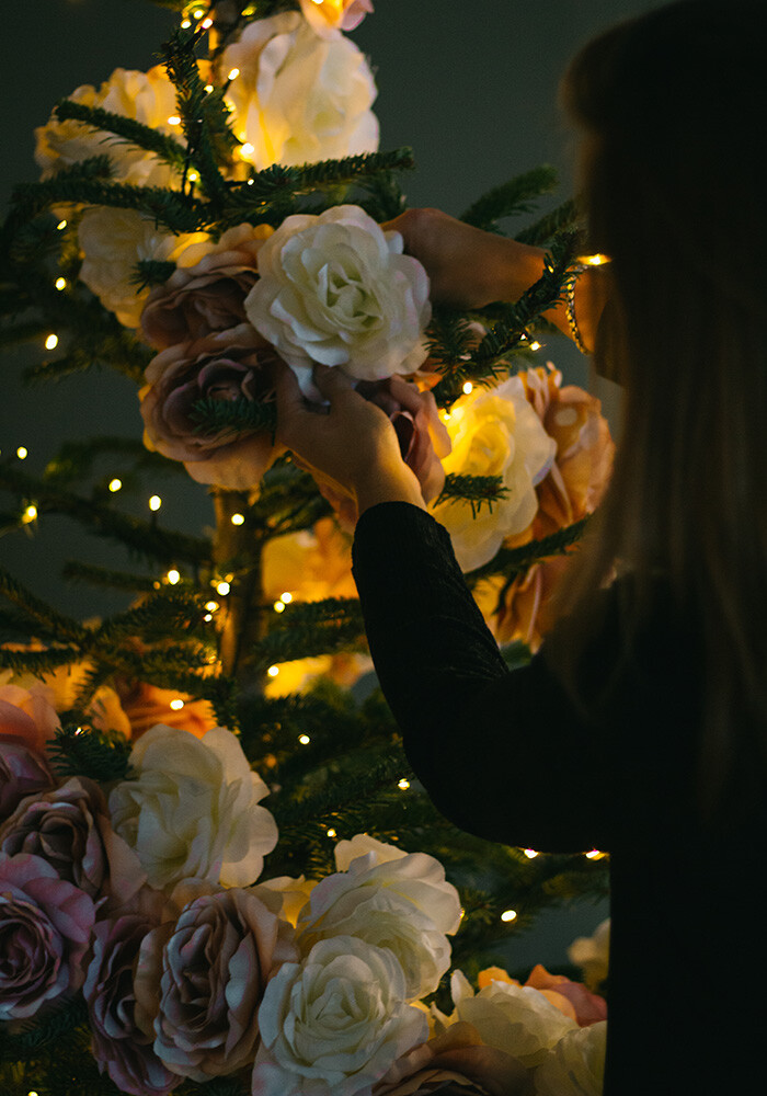 DIY Bloemenkerstboom