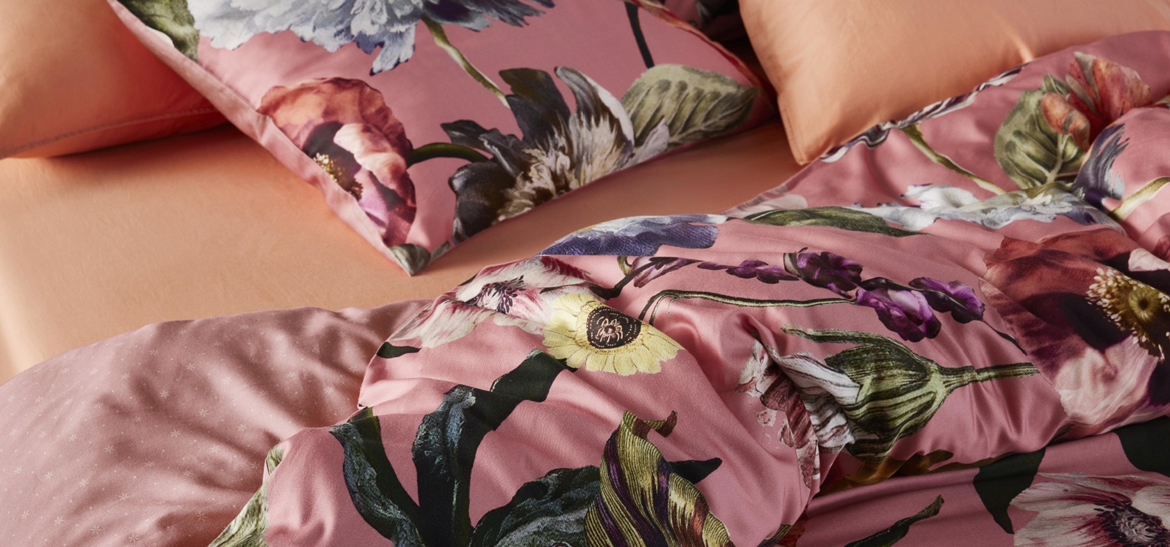 ESSENZA Filou Summer mauve Dekbedovertrekset 240 x 220 cm