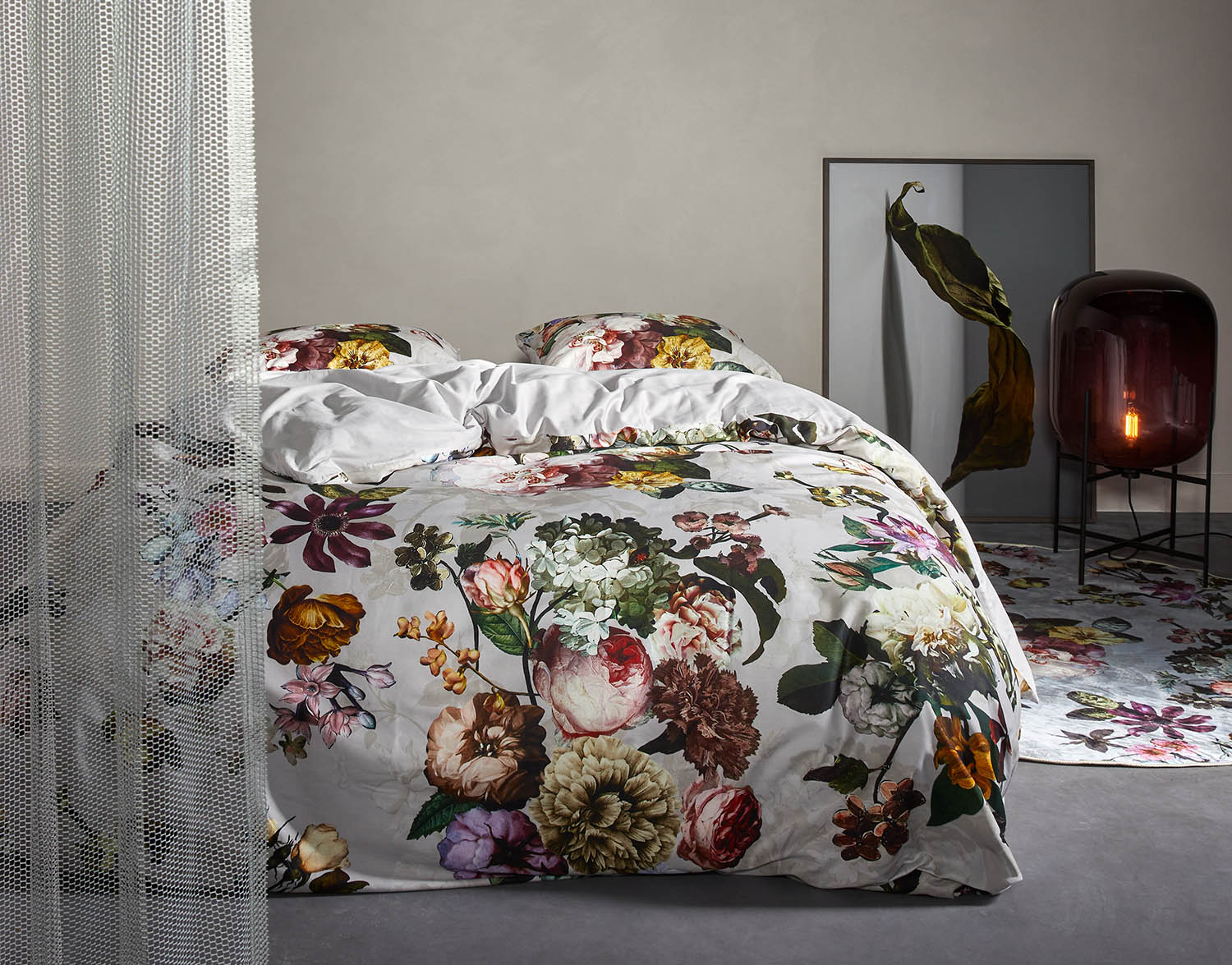 ESSENZA Fleur Grijs Dekbedovertrekset 240 x 220 cm
