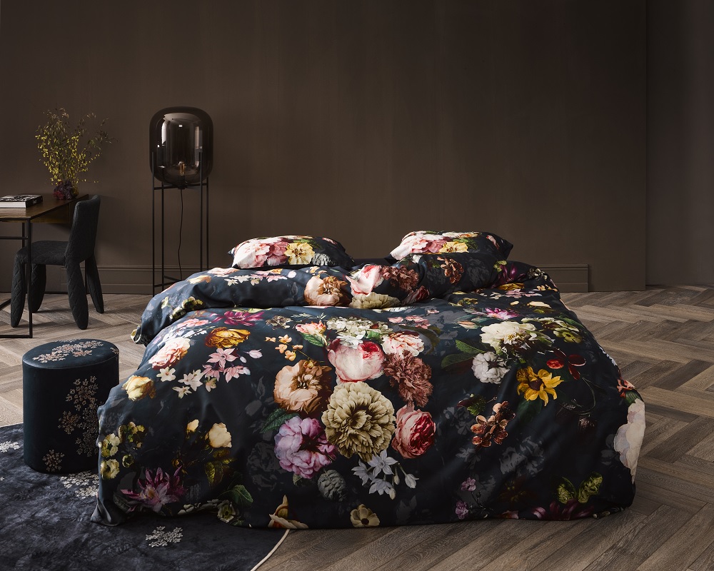ESSENZA Fleurel Indigo blauw Dekbedovertrekset 240 x 220 cm