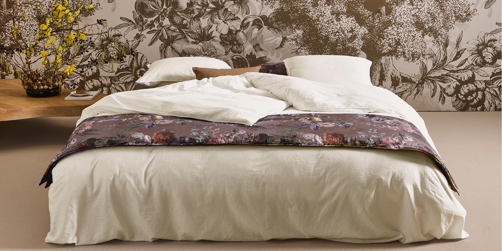 ESSENZA Minte Oyster Dekbedovertrekset 200 x 220 cm