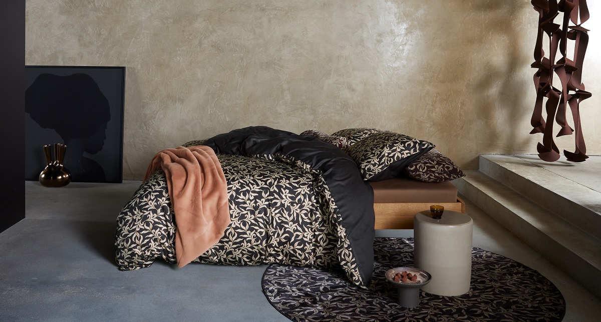 ESSENZA Juliette Almost black Dekbedovertrekset 240 x 220 cm