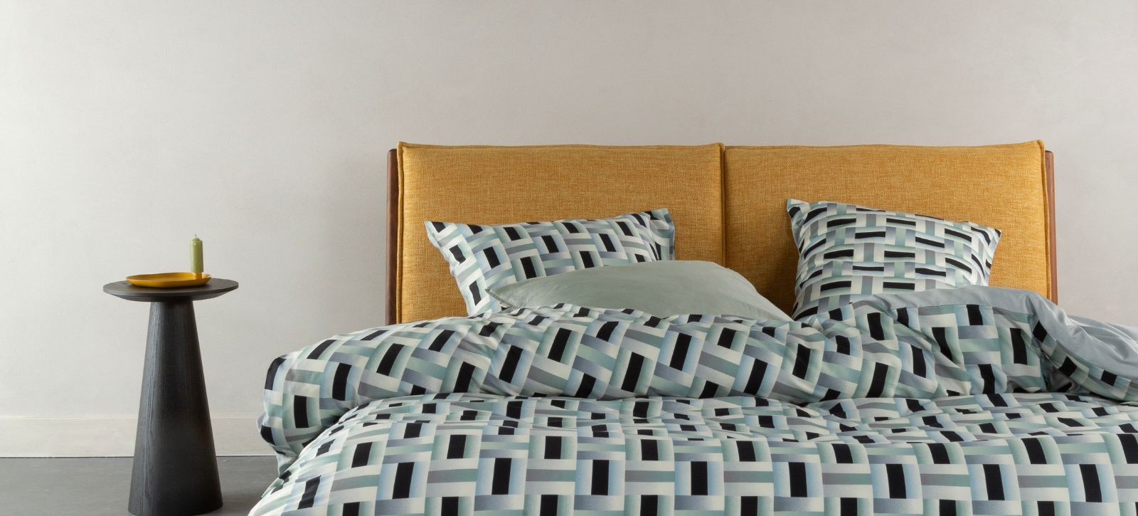 ESSENZA Ilori Pearl grey Dekbedovertrekset 240 x 220 cm