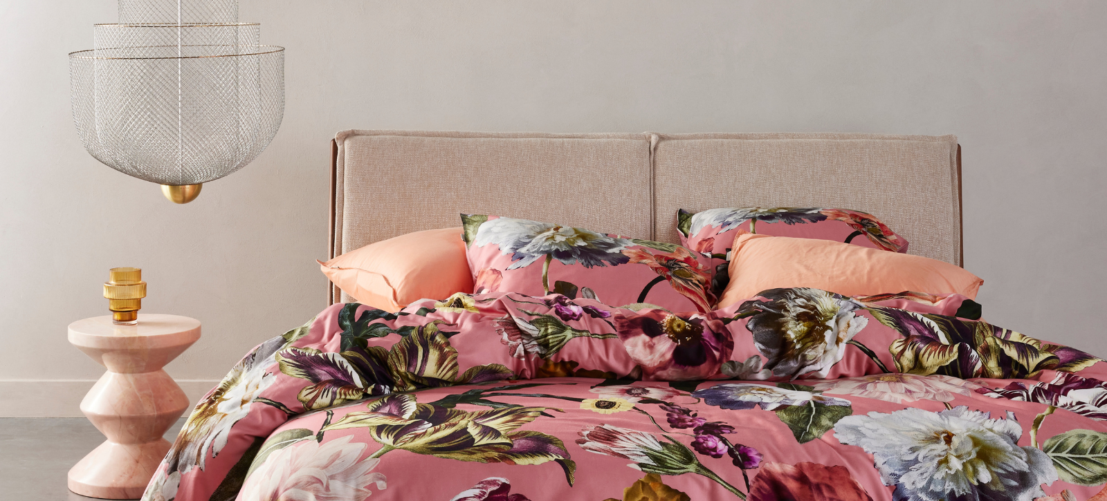 ESSENZA Filou Summer mauve Dekbedovertrekset 240 x 220 cm