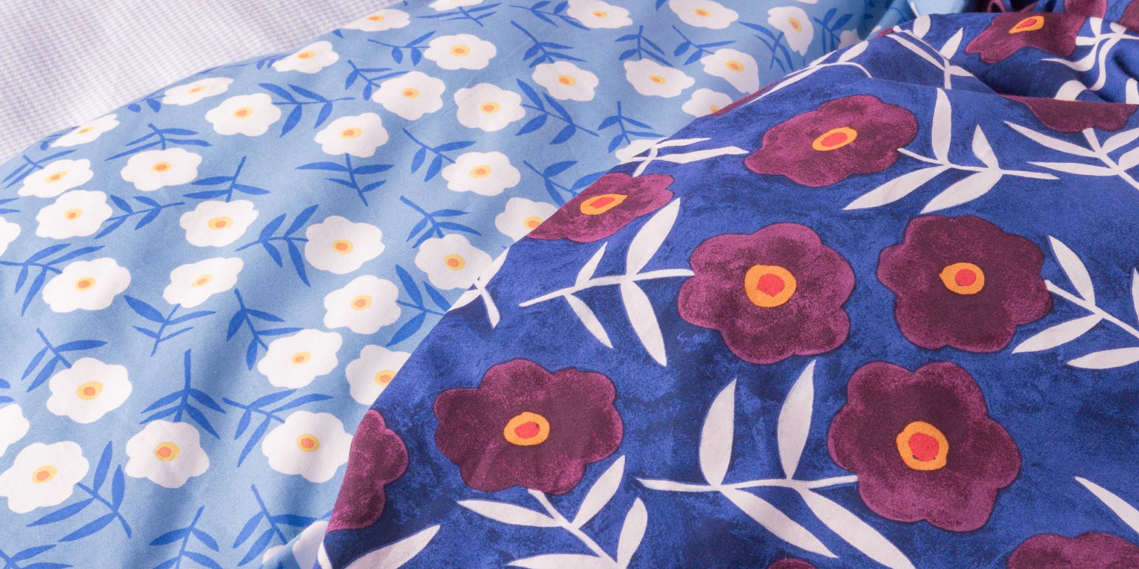 ESSENZA & CO Blooming Ballet marine blue Dekbedovertrekset 140 x 220 cm