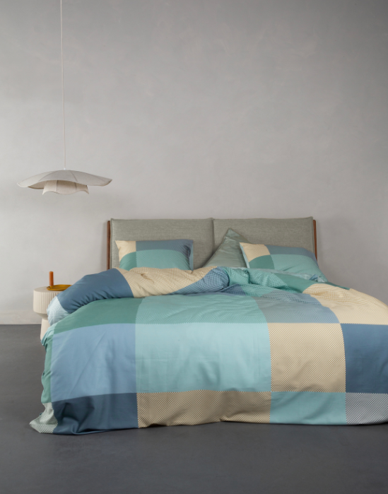 ESSENZA Femi Pastelblauw Dekbedovertrekset 240 x 220 cm