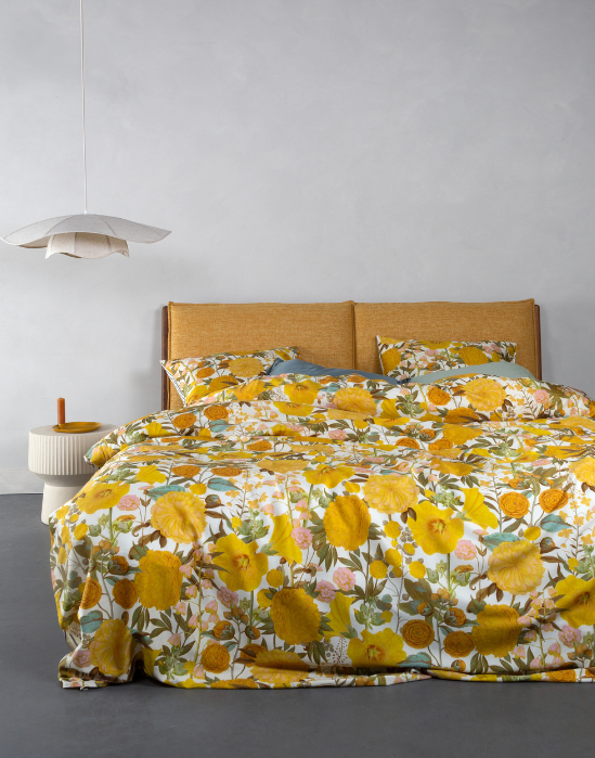 ESSENZA Florentien Geel Dekbedovertrekset 240 x 220 cm
