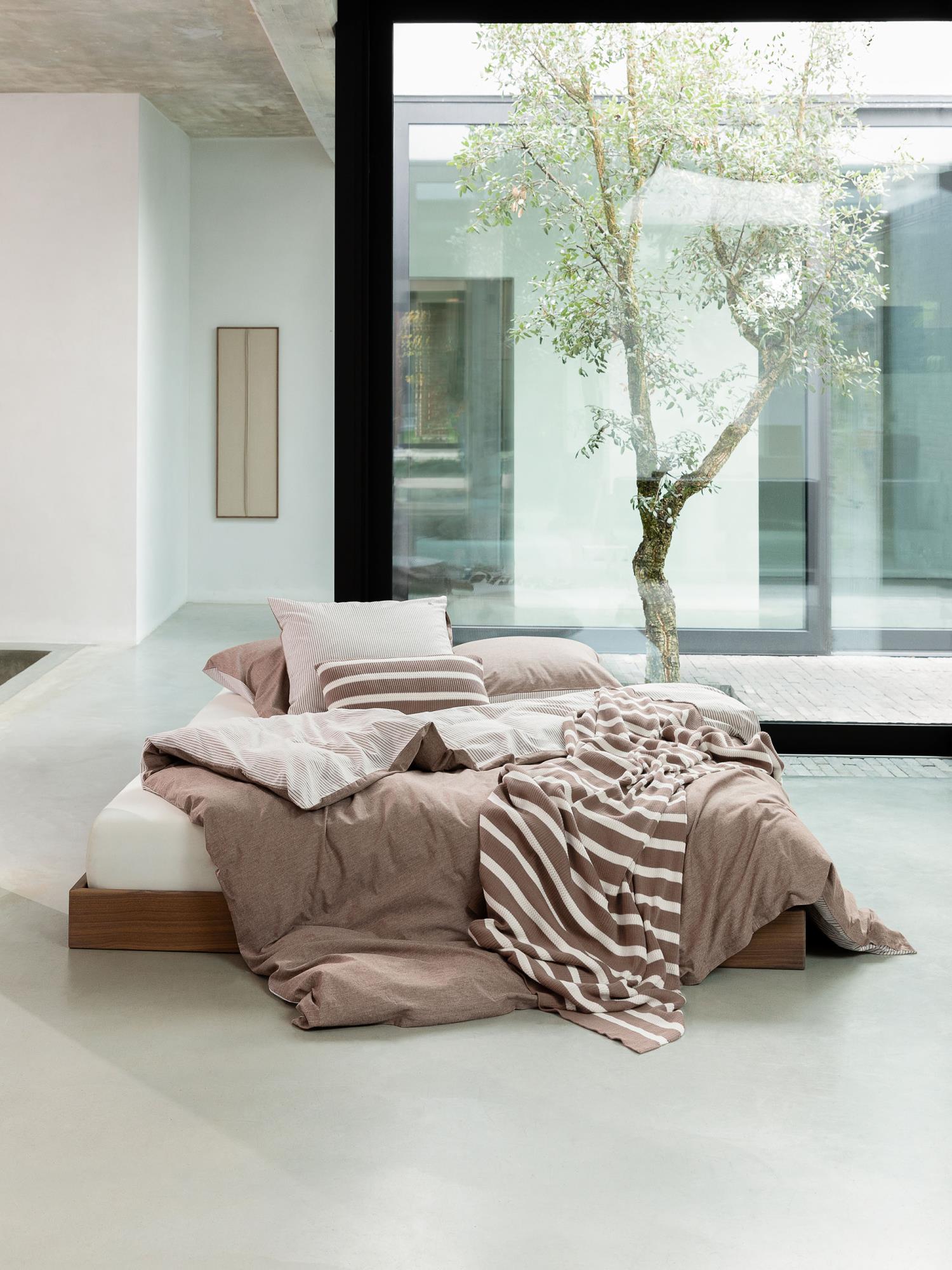 Marc O'Polo Skei Bruin Dekbedovertrekset 240 x 220 cm