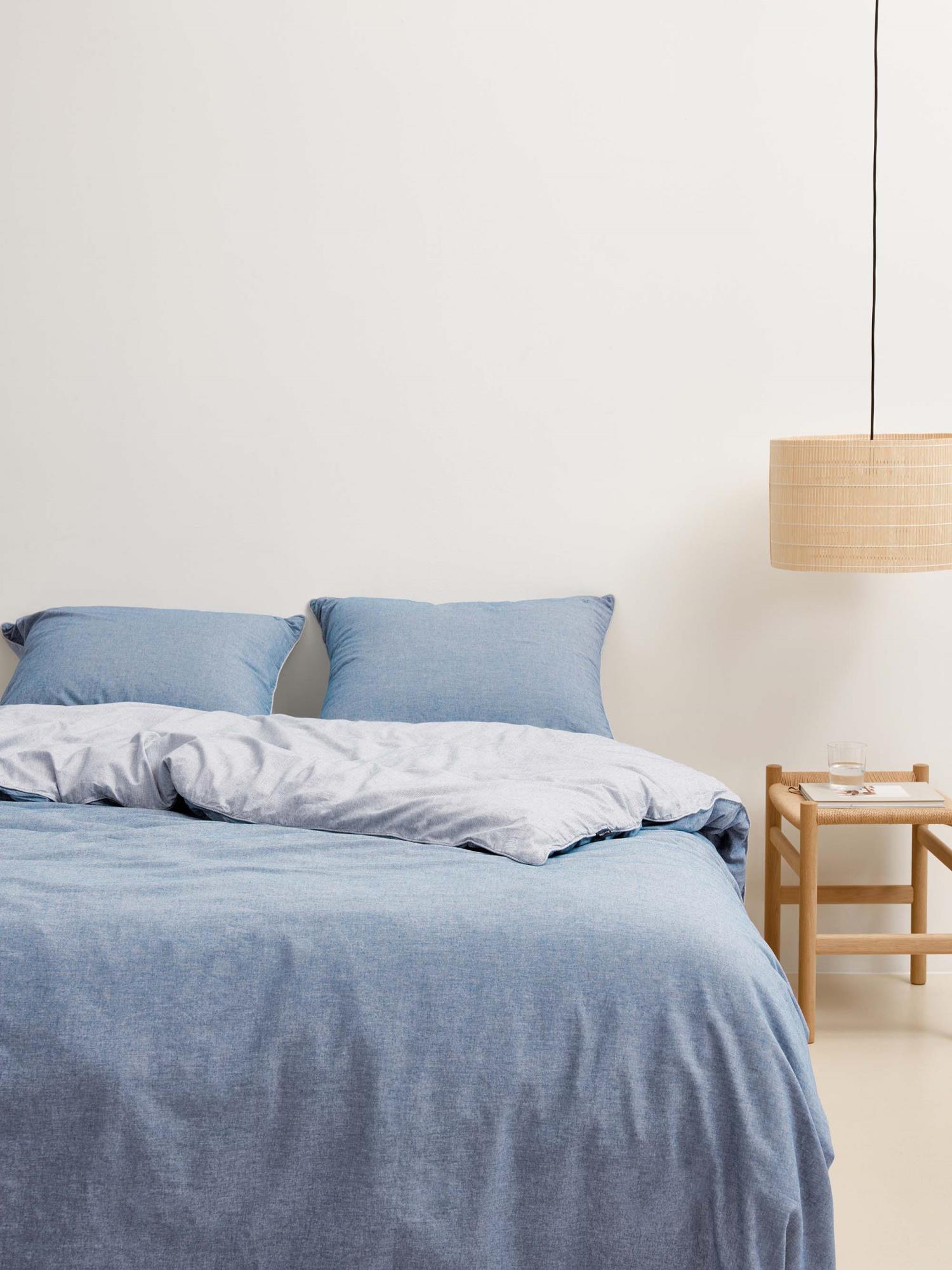 Marc O'Polo Washed chambray Blauw Dekbedovertrekset 240 x 220 cm