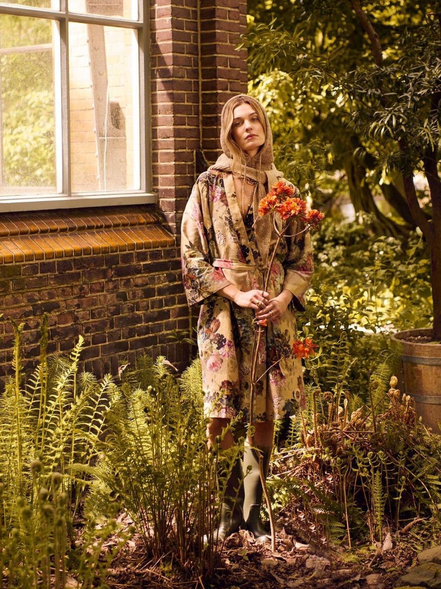 Rosabelle kimono in golden sand